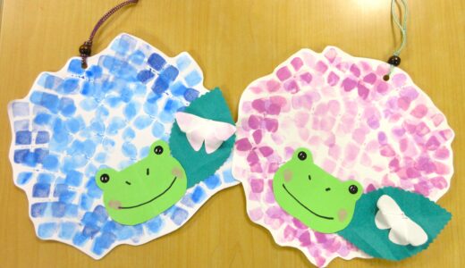 紫陽花の壁掛け作り